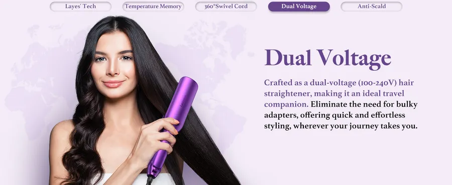 Amazon A+ product artwork 7 for the Milano styling iron