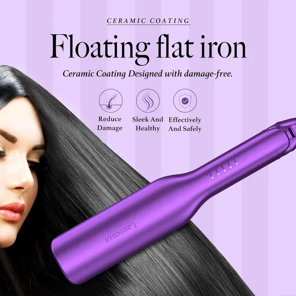 Amazon graphic of the purple ceramic styling iron